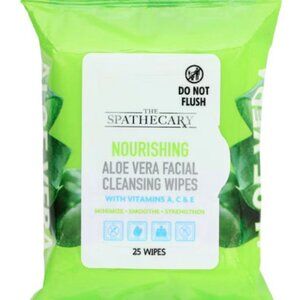 Global Beauty Care Aloe Vera Facial Wipes, 25 ct. Each 50 total (2 Pack)